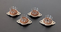 9-Pin Tube Sockets. Bottom Mount. 3/4″ Hole. 1-1/8″ Holecenters (QTY 4) #L3