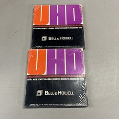 LOT OF 2 SEALED BELL & HOWELL ULTRA HIGH DENSITY UHD 12A TAPE REEL 7″ x 1200 ft