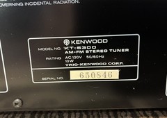 Kenwood KT-5300 AM/FM Stereo Tuner
