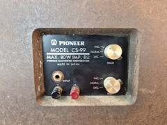 One Vintage Pioneer CS 99 Speaker Untested As-Is For Parts Restore