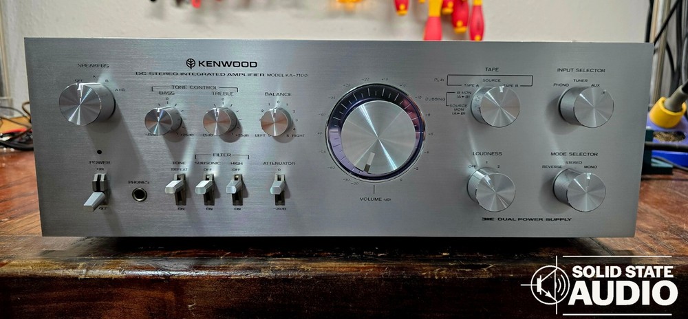 🔥Vintage Kenwood KA-7100 Integrated Stereo Amplifier Receiver Pro Restored!!!🔥