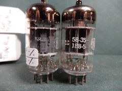 GE Gray Plate Triple Mica Support Rod JG-5814A Vacuum Tubes (2) Strong! 1958