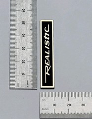Realistic Turntable Base / Plinth Badge Logo Premium 3D Gold With Adhesive