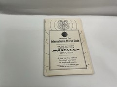 Vintage 1969 Radio Shack Archer International Morse Code Learning Booklet