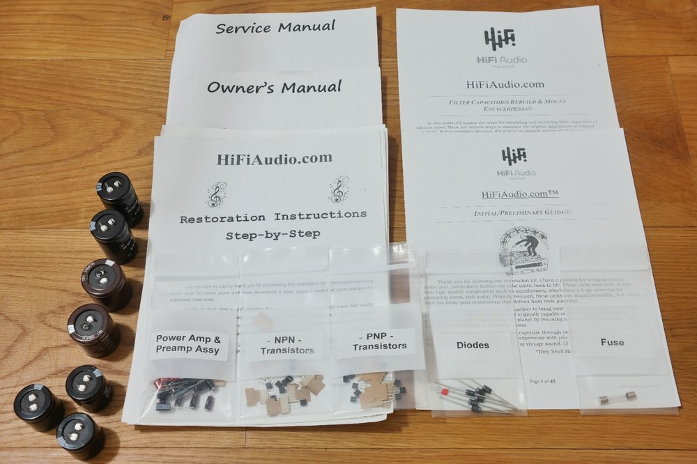 Leak stereo 70 amplifier rebuild restoration capacitor kit fix repair