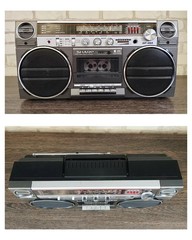SHARP GF-454H(D) Stereo Radio Tape Recorder Vintage Serviced Warranty