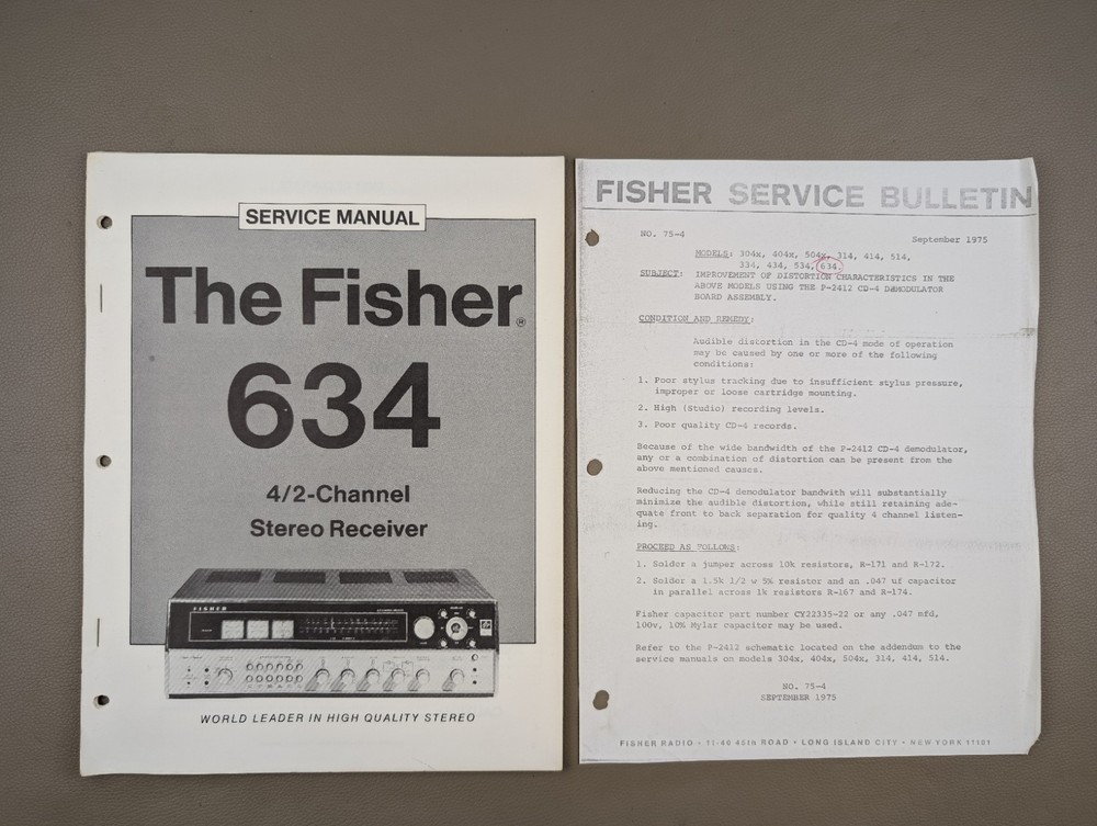The Fisher 634 4/2-Channel Stereo Receiver D-1223