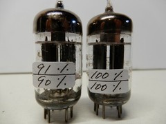 GE 5814A (WA) Vacuum Tubes (2) One 5 Star Strong 91/90% and 100/100% Gm