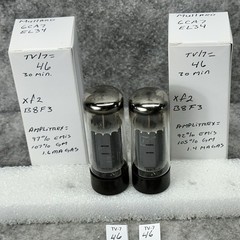 MATCHED PAIR MULLARD 6CA7 EL34 TUBES xf2 B8F3 TV/7 and Amplitrex Tested 100%