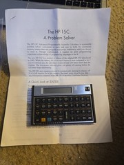 Hewlett Packard HP-15C Scientific Calculator Works Need New Battery