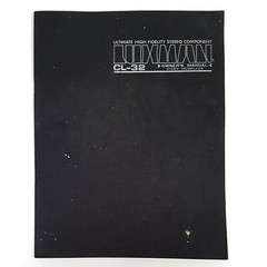 Original Luxman CL-32 – Pre-Amplifier Manual (Vintage)