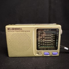 5G Bell & Howell Fm/mw/sw 9 Band World Receiver Radio Portable Working