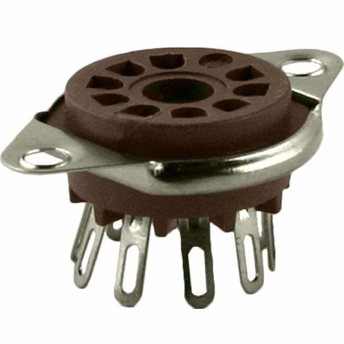 NEW – 9 Pin Belton Socket, Bottom Mount Micalex .75″ chassis hole