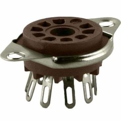 NEW – 9 Pin Belton Socket, Bottom Mount Micalex .75″ chassis hole