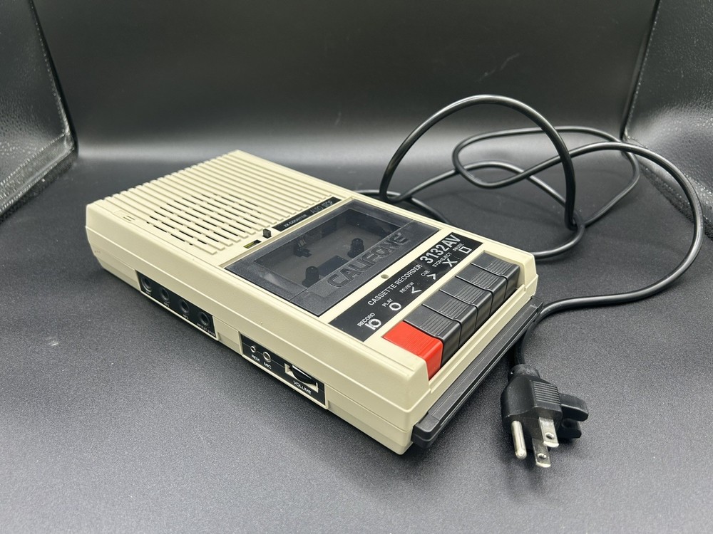 Califone Cassette Tape Player / Recorder 3132AV with Box 120V Working NEW!