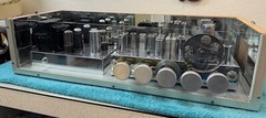 Radio Craftsmen RC10 & RC-2 6V6GT Hi-Fi tube amplifier -tuner glass display case