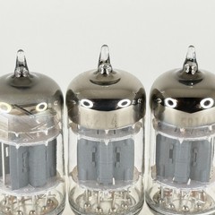 Tested Matched Trio Unbranded 5814A Tubes Gray Plates Halo Getters 5814 A Tubes