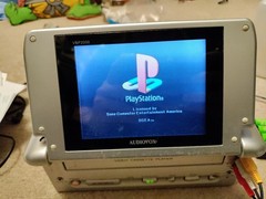 AudioVOX VBP2000 Portable VHS Player LCD Monitor Consolefor Parts