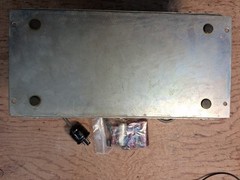 Heathkit W3-AM Dual-Chassis 20-Watt Amplifier for parts or repair
