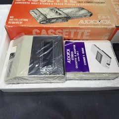 Rare VTG AUDIOVOX Cassette/8-Track Adaptor/Convertor MODEL CA-1