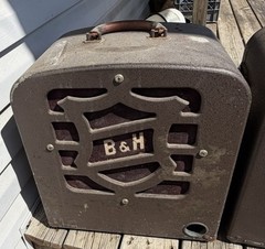 (3) Rare 1940’s Bell & Howell Speaker Amplifier Cabinets HTF