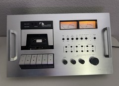 Nakimichi 600 2 Head Cassette Console Silver In Wood Case (Untested)