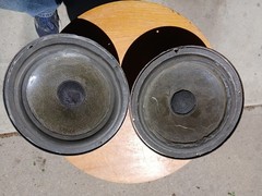 Pair Of Genesis/ Epi Epicure Original 6″ Woofer Speaker Drivers Needs Refinished