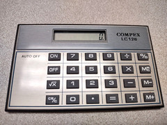 VTG Compex LC126 Solar Credit Card Size Calculator w/Case & Instructions Taiwan