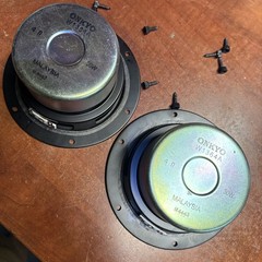 Pair Of Onkyo SKF-520F Speakers 4ohm 30w Malaysia W4253 Onkyo W1364A Excellent