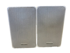 Bookshelf Speakers, Realistic Minimus 7 White 40-2045 Radio Shack speaker set.