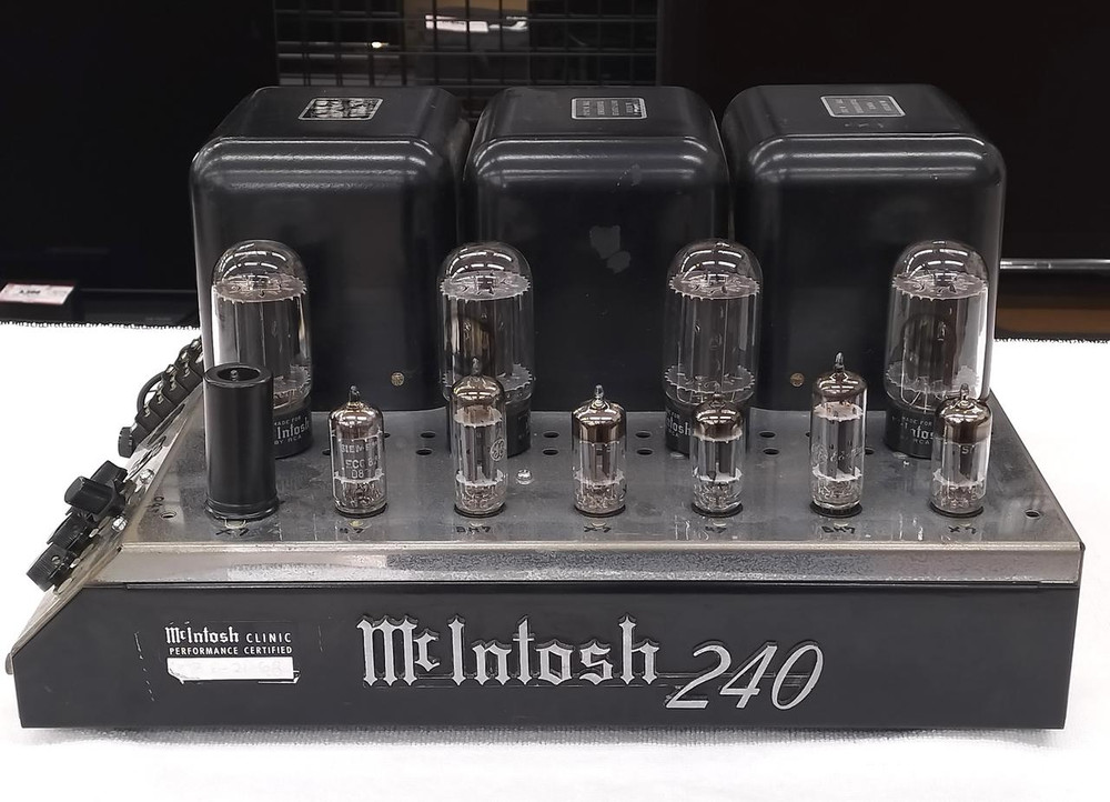 Mclntosh MC240 Tube Amplifier audio vintage maintenance Working Confirmed