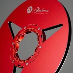Studevox 10.5″ Polished Red Aluminium Empty Tape Reel For Reel Tape Recorders