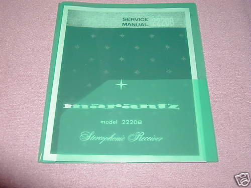 MARANTZ MODEL 2220B STEREO RECEIVER SERVICE MANUAL
