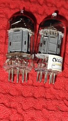 Tung-Sol 12AX7 Vintage Long Plate Slant Square Getter Audio Tubes Super Strong