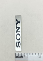 Sony ICF-5500W Name Plate Badge Custom Made Aluminum