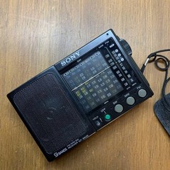 Sony ICF-SW20 Compact FM/MW/SW 9-Band Radio Portable Tuner Black Japan