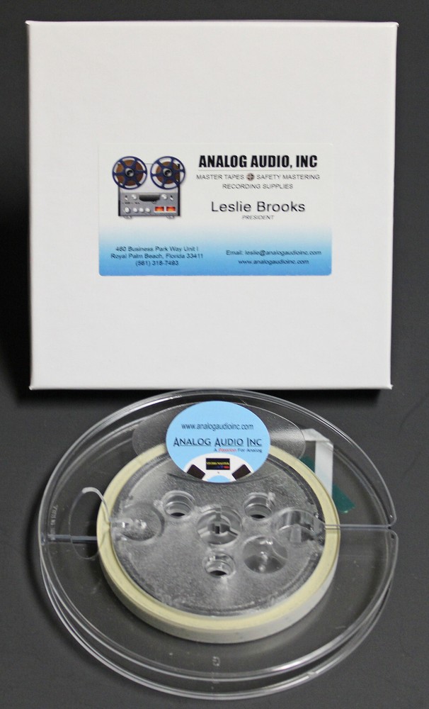 ANALOG AUDIO 100′ x 1/4″ WHITE AGFA LEADER – REEL 2 REEL EDITING -SONY, PIONEER