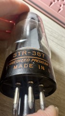 1- 6L6GC STR387 Foil O GETTER Holy Grail Sylvania Peavey Super6