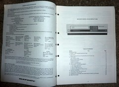 Marantz CD-54 Compact Disc Digital Audio Player Service Manual OEM Good Cond-