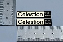 Celestion Studio Series Speaker Badge Logo Premium Gold Pair With Adhesive