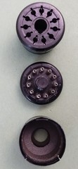 Vintage NOS Amphenol 11-Pin Socket & Plug w/ Hoods Collins Heathkit