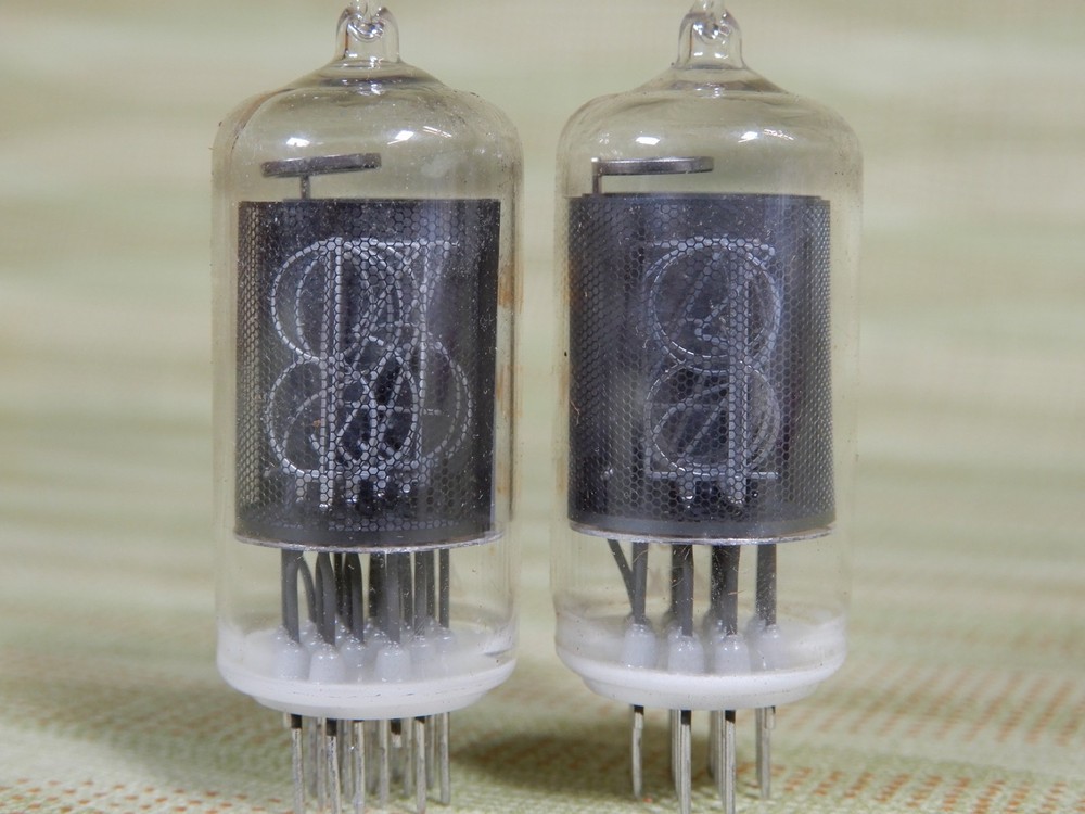 Amperex ZM-1000 Nixie Tubes Used But Clear and Bright (2)