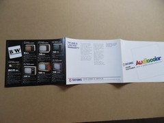 c.1977 Tatung Audiocolor Color Television Set TV Catalog Brochure Vintage Taiwan