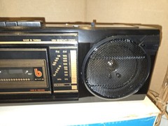 Vintage 1977 Crown P-600 AM/FM/Cassette Boombox Stereo Radio Recorder,Japan,Box