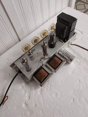 Vintage RCA Stereo Tube Amplifier Single Ended 6BQ5 Outputs