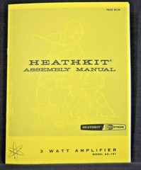 Heathkit AA-191 tube amplifier manual build assembly operation diagrams