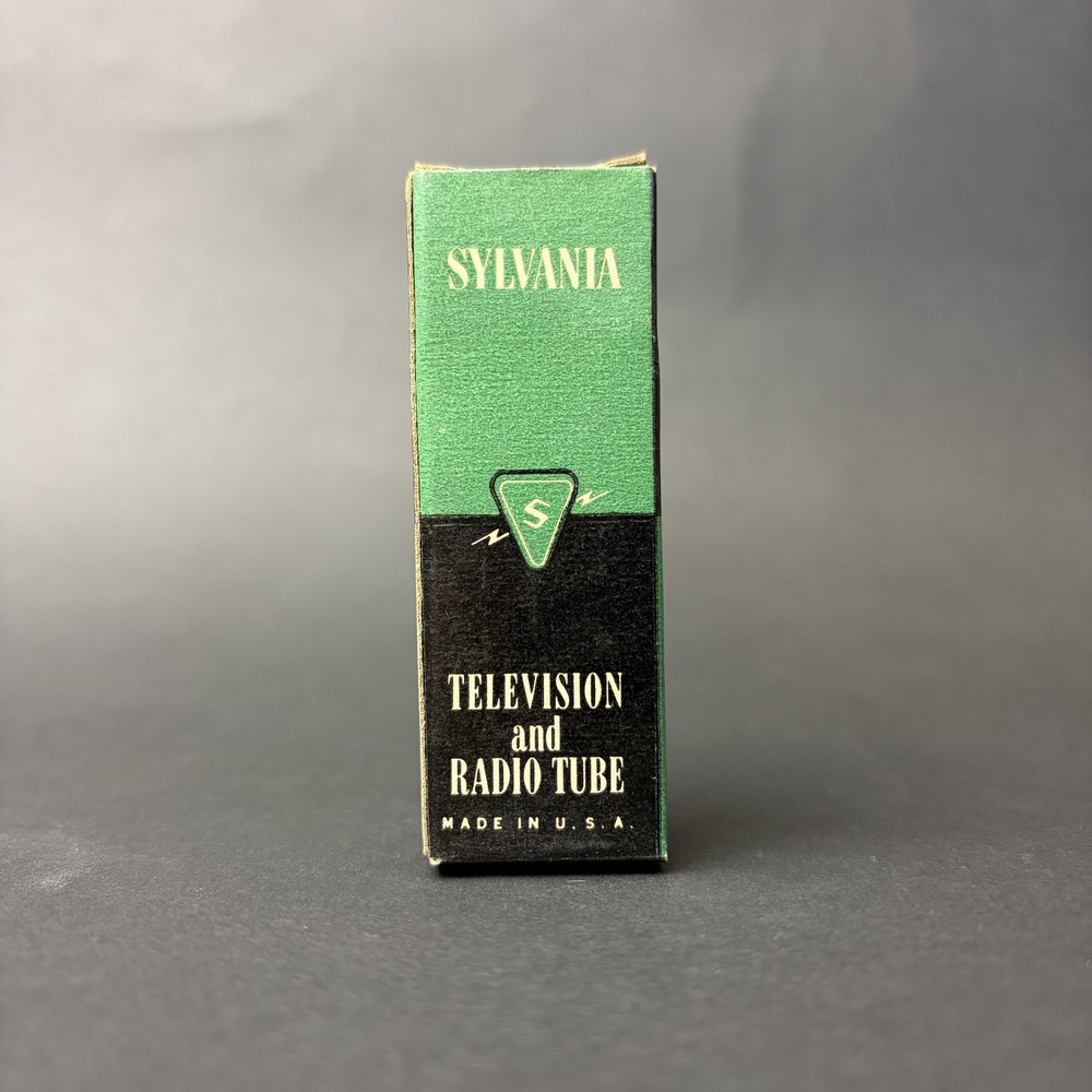 1961 12AX7 7025 Sylvania Tube Gray Short Plate O Getter TV7 Test NOS SY-7