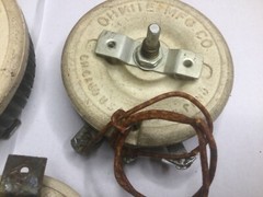 Four Vintage Ohmite Wire Wound Pots.