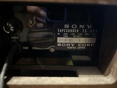 Sony TC-355 Reel To Reel Stereo 1/4″ Tape Recorder Parts Only