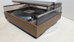 DUAL 1229 Turntable Ch21 Folding Dust Cover Walnut Auto Stop Start Shure M91ED